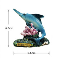Vente en gros mixte et personnalisation : Aimants de réfrigérateur 3D sur le thème de la culture et des coutumes des Maldives, Asie, pour décoration de réfrigérateur