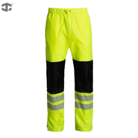 Pantalon de travail haute visibilité JIADE pour hommes, coupe-vent, imperméable, pour ouvriers du bâtiment, classe 1
