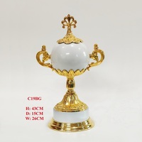 Coupe de trophée en métal de luxe personnalisée, or et argent, gravure durable, design élégant pour les événements sportifs, tennis de table, football - Trophées prestigieux