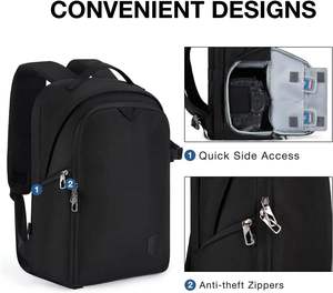 Mochila personalizada para cámara de gran capacidad, bolsa de cámara impermeable y a prueba de golpes de EVA, esencial para disparar, bolsa de cámara con trípode - Product Image 2