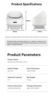 Bac à litière pour chat entièrement automatique et intelligent, 2 modes de fonctionnement, protection anti-pincement multi-niveaux, grande capacité, bac à litière électrique désodorisant pour chat