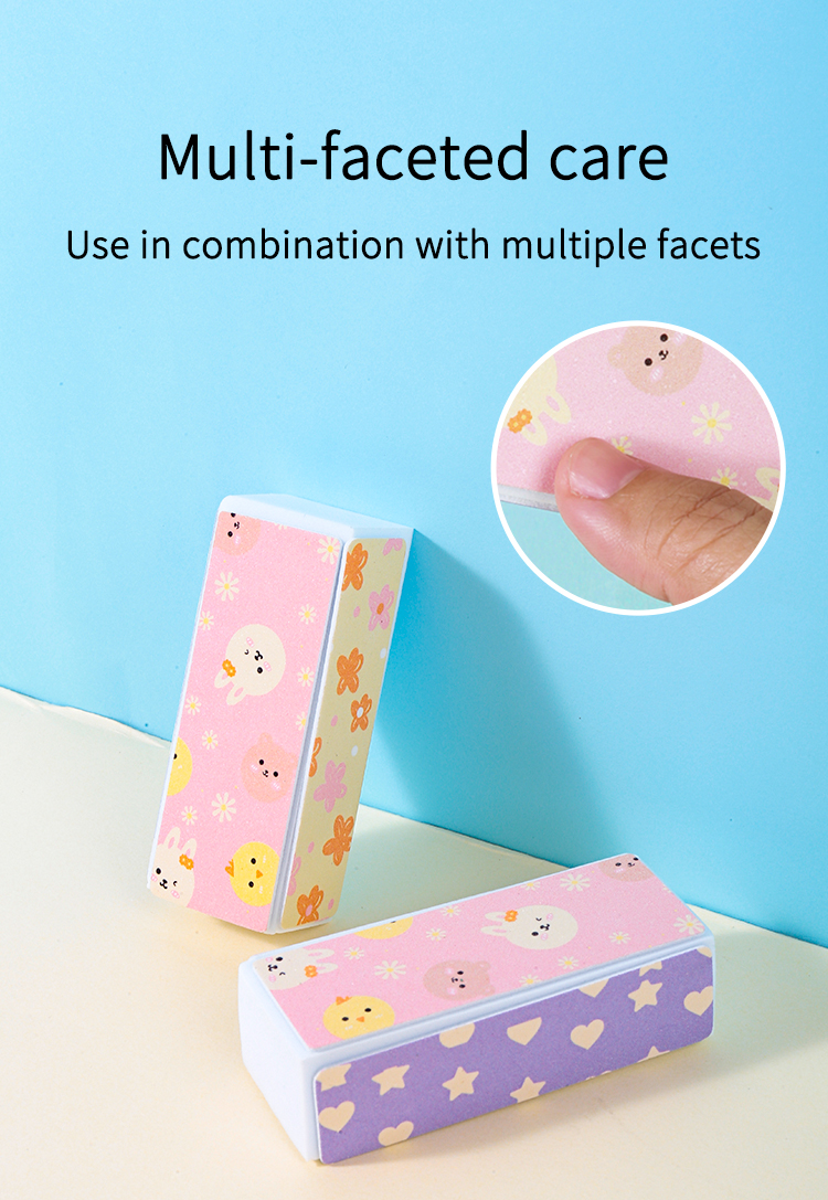 LMLTOP Wholesale Cute Nail Files And Buffers Private Label Portable 4 Sides Mini Nail Files 100 180 Custom Printed SY1032