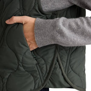 Estilo de tendencia Invierno Mujer Cuello alto Abajo Ropa A prueba de viento Mujer Puffer Chaleco acolchado - Product Image 4