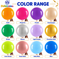 Ballons en latex dorés de 36 pouces en gros, certifiés CE/EN71/BSCI/CPC, pour décorations et fournitures de fêtes d'Halloween et du Nouvel An