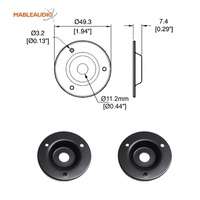 Plaque de fixation pour amplificateur Mable Audio MAHA0007 pour haut-parleur DIY