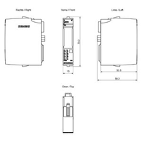 6ES7131-6BF00-0CA0 SIMATIC Módulo de E/S Distribuidas ET 200SP, Gabinete Remoto de E/S de Campo Distribuido, Módulo de E/S Distribuidas, Nuevo