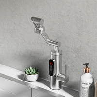 Robinet chauffe-eau électrique instantané 3300W, Bras robotique, Bras attirant l'argent, Se chauffe en 3 secondes, Produit de haute qualité