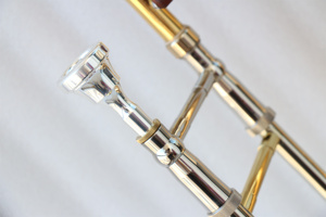 <span class=keywords><strong>Trombone</strong></span> de haute qualité à <span class=keywords><strong>prix</strong></span> d'usine, tonalité Bb/F, avec corps en laiton laqué transparent et coulisse complète en cupronickel - Product Image 2