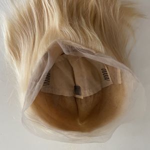 Parrucca Lace Front Colore <span class=keywords><strong>Biondo</strong></span> <span class=keywords><strong>Platino</strong></span>, Lussuosa Parrucca Colore 613, Lunghezza Capelli 10 Pollici - Product Image 2
