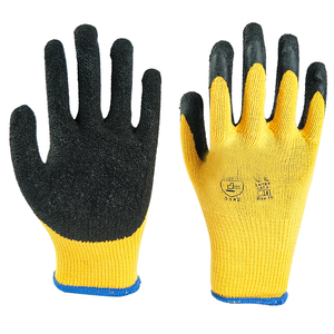 Gants enduits de <span class=keywords><strong>latex</strong></span> de haute qualité 21s 5 fils Revêtement en <span class=keywords><strong>latex</strong></span> texturé Coton rouge 5 fils Gants de travail à la main pour le Pérou - Product Image 2