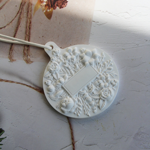 Gốm trắng khuếch tán hương thơm văn phòng nhà treo làm mát không khí bằng gỗ tinh dầu hoa oải hương rắn tủ quần áo giấy thạch cao - Product Image 4