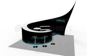 דוכן תערוכת אלומיניום בהתאמה אישית עם מבנה מודולרי עבור קניונים למכירה - Product Image 4