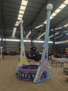 Cuerda elástica eléctrica para una sola persona DE LA Torre Eiffel con luz 2M * 2M cama de salto redonda trampolín de luz interior y exterior para niños - Product Image 2