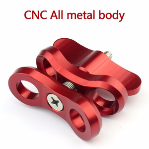 Clip de Mariposa de Doble Bola de Aleación de Aluminio Ligero para Buceo, Abrazadera para Cámara Subacuática para <span class=keywords><strong>Insta360</strong></span> <span class=keywords><strong>ONE</strong></span> <span class=keywords><strong>R</strong></span>/X4/X5 DJI Osmo GoPro Hero - Product Image 6