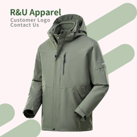 Veste de randonnée imperméable à capuche pour adultes, coupe-vent de haute qualité, avec poche zippée, vêtements chauds pour l'hiver