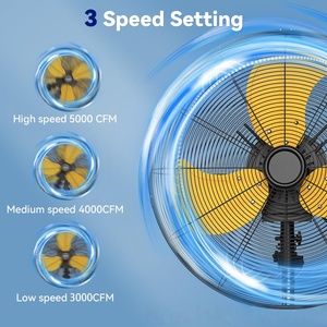 16" 18" 20" Heavy Duty Electric High Velocity Oscillating Industrial <b>Stand</b> Pedestal <b>Fan</b> - Product Image 5