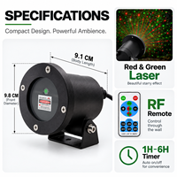 Projecteur laser dynamique ZhonNa Starlight rouge et vert pour KTV, Noël, extérieur, jardin, ciel étoilé, éclairage de pelouse, équipement d'éclairage de scène