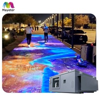 Terrain de jeux extérieur avec capteur d'hologramme 3D Projection sol interactif immersif avec système de projection