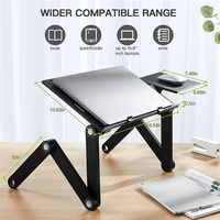 Support d'ordinateur pliable universel en alliage d'aluminium, support de bureau pour ordinateur portable de 11 à 17 pouces, dissipation thermique