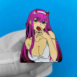 Broches et épingles en alliage émaillé de haute qualité, artisanat métallique, Anime DARLING in the FRANX <span class=keywords><strong>Zero</strong></span> Two - Product Image 3