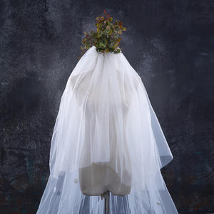 3 metri avorio cattedrale veli da sposa bordo pizzo lungo velo da sposa con pettine accessori da sposa sposa <span class=keywords><strong>Veu</strong></span> velo da sposa - Product Image 6