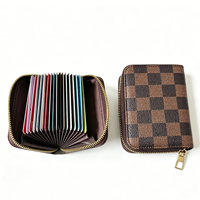 Dompet Kartu Kulit Pria Anti RFID untuk Tempat Kartu Bisnis, Kartu Identitas, Paspor, dan Dompet Perjalanan