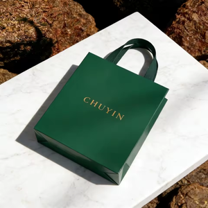 Bolsas de Papel Rosa al por Mayor, Bolsa de Papel Blanca Personalizada para Regalo con Asa, Bolsa de Papel de Lujo para Ropa, Zapatos y Compras con Logotipo - Product Image 1