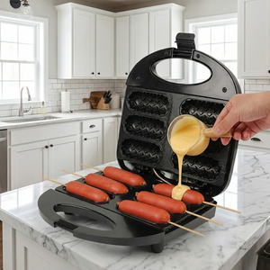 Máquina Eléctrica para Hacer Corndogs WndSeven, para Hornear 6 Salchichas, Postres y Sándwiches, con Placas Antiadherentes para Uso Doméstico - Product Image 5