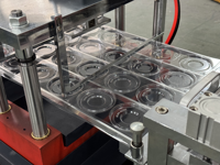 Machine automatique LXP-450W pour la fabrication de palettes de fards à paupières vides et de plateaux cosmétiques, avec moteur facile à utiliser