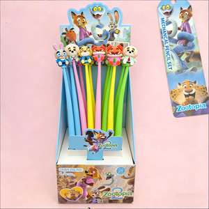 流行趋势 Zoo 2 卡通软头中性笔，学生文具，减压惊喜盲盒 - Product Image 1