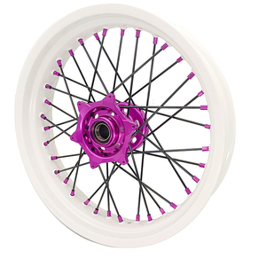 Ruedas de Motocicleta de Aleación Anodizada de 17 Pulgadas y 36 Radios, Ruedas <span class=keywords><strong>Supermoto</strong></span> para KTM EXC SXF SX 250 300 <span class=keywords><strong>450</strong></span> - Product Image 6