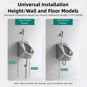 Urinario de Acero Inoxidable de Pared para Hombres, Moderno, de Fácil Limpieza, para Baños Públicos, Fabricación Profesional - Product Image 5
