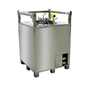 1000L Stainless Steel Container Electrolyte Semi-Insulated Food Grade Stainless Steel Tank