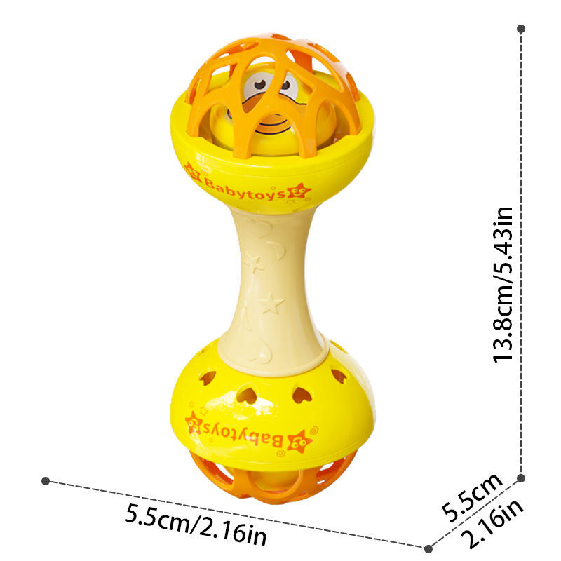 Baipa petit canard jaune hochet à deux têtes [sac]