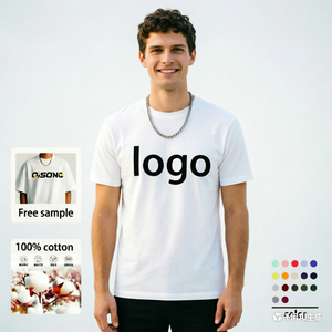 T-shirt da Palestra Personalizzabile in Cotone Pesante per Uomo, Oversize 260 Gsm, <span class=keywords><strong>Magliette</strong></span> con Logo Personalizzato Stampato a Schermo - Product Image 1
