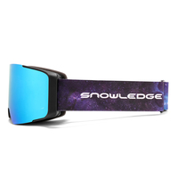 Lunettes de motocross professionnelles polarisées anti-buée, verres en PC, sangle réglable, design à monture intégrale - Étanches et anti-poussière pour VTT et VTT