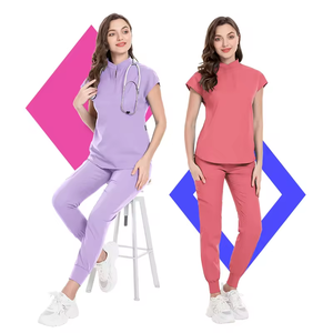 Recycle Custom Scrubs Care Set Wholesale <b>Nurse</b> Uniform Sets Hospital Medical Clinic Salon Pet Doctor Spa Uniform - Product Image 4