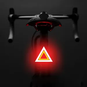 Luce di ricarica USB per bici luce impermeabile per bicicletta luce di sicurezza per ciclismo fanale posteriore