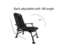 Chaise de camping inclinable portable, chaise de camping pliable avec repose-pieds, appui-tête, sac de rangement, chaise inclinable en maille avec sac à dos