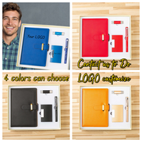 Boîtes de luxe promotionnelles personnalisées au meilleur prix pour coffret de cadeaux d'affaires tasse thermos et note avec logo personnalisé