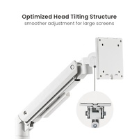 Support de moniteur vertical ultra-large robuste LDT69-C024P 17"-49" 20kg avec bras double à ressort à gaz pour écran incurvé VESA