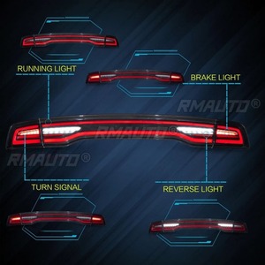 Pour Dodge Charger 2011-2014, feux de jour à LED, feux antibrouillard étanches, ensemble de feux arrière de voiture 57010415AF 57010414AF - Product Image 4