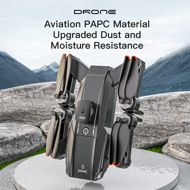 Beginner Friendly X8GPS 5g 4K Foldable Gimbal Aerial Drone With Optical Stream for Travel and Outdoor Adventures