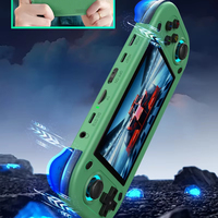 Nouvelle console de jeu portable R43S avec écran IPS de 5,0 pouces, 2000 mAh, prend en charge les contrôleurs externes pour les combats à deux joueurs, 64 Go