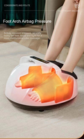 Appareil de massage des pieds haut de gamme avec pétrissage par coussinets d'air, télécommande sans fil et chauffage infrarouge pour une relaxation profonde