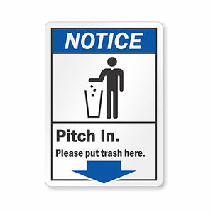 Kit d'autocollants en vinyle pour panneaux de signalisation de sécurité OSHA, incluant les panneaux 'Faites attention', 'Déposez les déchets ici', 'Étiquette de sécurité' et 'Conformité aux normes de sécurité' - Product Image 3