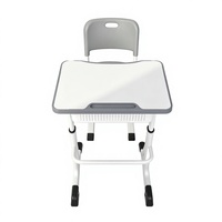 Vente en gros d'usine Zoshine Mobilier moderne pour collège et primaire Ensemble de chaises de table d'étude pour étudiants à hauteur réglable avec rangement