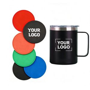 Sous-verres en silicone antidérapants personnalisés avec logo, vente en gros, pour bars, hôtels, cafés, restaurants, cadeaux promotionnels d'entreprise, tapis en silicone - Product Image 1