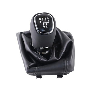 Skoda Gear <b>Shift</b> <b>Knob</b> Leather 5 6 Speed Ergonomic For Octavia A7 MK3 Superb MK2 - Product Image 5