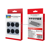 6-in-1 tutup Thumbstick warna murni pelindung karet casing silikon grip Analog Tinggi menengah rendah untuk Aksesori NS Switch 2 Joycon